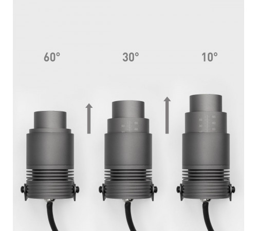 Уличный светильник Arlight ALT-RAY-ZOOM-R61-12W Warm3000 (DG, 10-60 deg, 230V) (IP67 Металл) 026447(2)