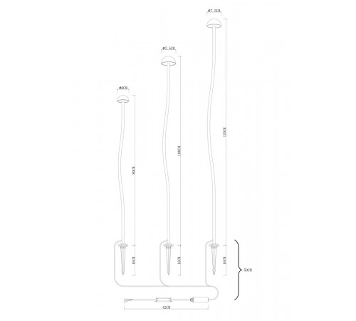 Ландшафтный светильник Arte Lamp Motus A1081PA-3BK