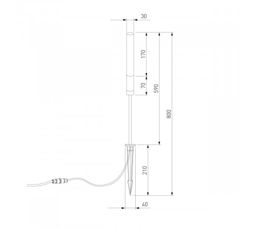 Ландшафтный светильник Elektrostandard Invi 35155/F черный 4690389219351 a072096