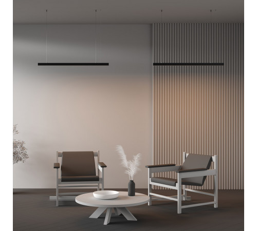 Линейный подвесной светильник Maytoni Technical 3000K 35x35 (Черный, 1 м) LL312011