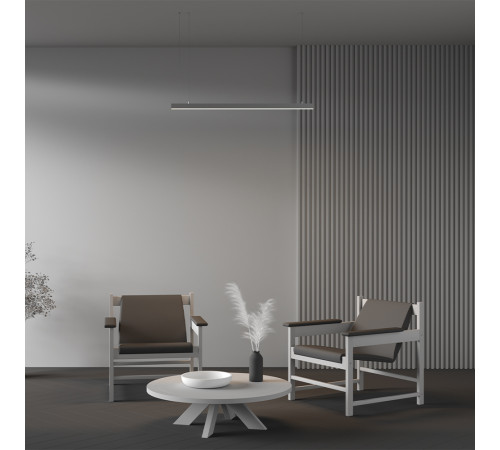 Линейный подвесной светильник Maytoni Technical 4000K 35x35 (Серебро, 1 м) LL312004