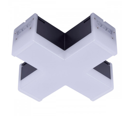 Модульный светильник X-образный Uniel ULO-N11X-12W/4000K IP40 BLACK UL-00013261