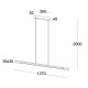 Линейный подвесной светильник Italline IT013-6020 black/silver 3000K