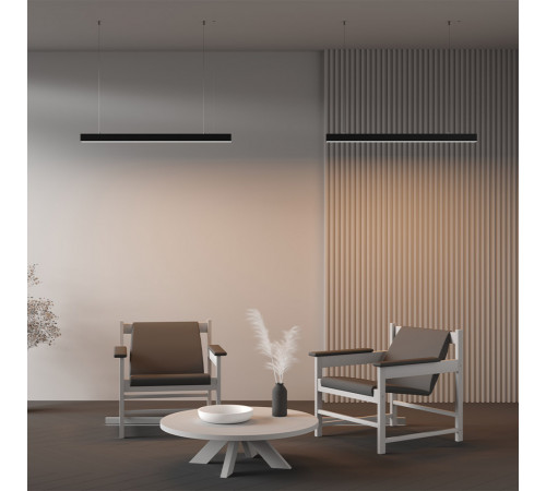 Линейный подвесной светильник Maytoni Technical 3000K 50x50 (Черный, 1 м) LL312027