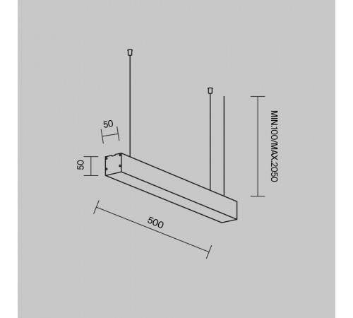 Линейный подвесной светильник Maytoni Technical LL312026