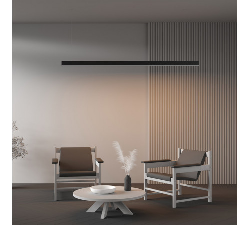 Линейный подвесной светильник Maytoni Technical 3000K 35x67 (Черный, 2 м) LL312047