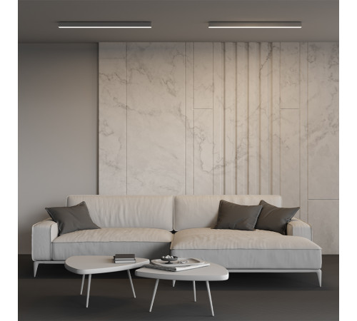 Линейный накладной светильник Maytoni Technical 3000K 50x50 (Серебро, 1 м) LL311019