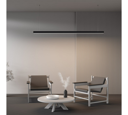 Линейный подвесной светильник Maytoni Technical 4000K 50x50 (Черный, 2 м) LL312032