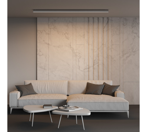 Линейный накладной светильник Maytoni Technical 3000K 50x50 (Серебро, 2 м) LL311023