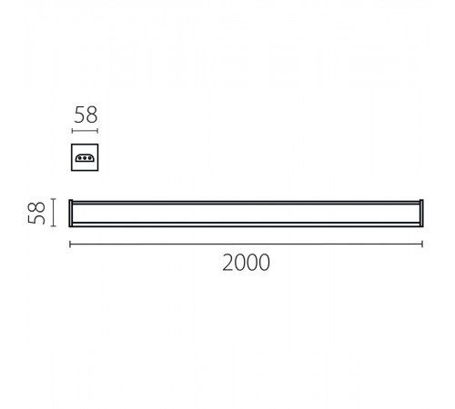 Линейный светильник Lightstar Trito 456807