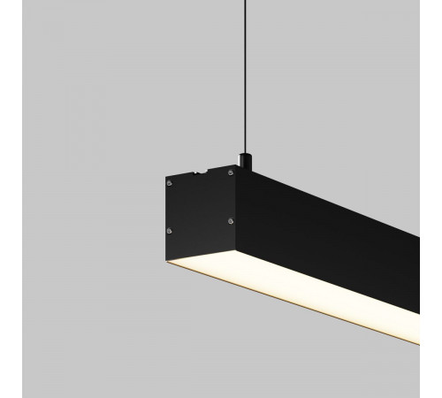 Линейный подвесной светильник Maytoni Technical 3000K 50x50 (Черный, 1 м) LL312027