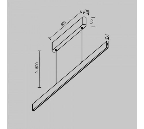 Линейный подвесной светильник Maytoni Technical Euphoria P109PL-36W2.7-6K-W Линейный подвесной светильник Maytoni Technical Euphoria P109PL-36W2.7-6K-W