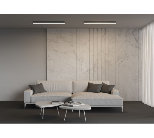 Линейный накладной светильник Maytoni Technical 3000K 50x50 (Серебро, 1 м) LL311019