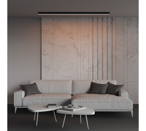 Линейный накладной светильник Maytoni Technical 3000K 35x35 (Черный, 2 м) LL311015