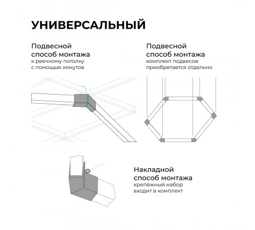 Линейный накладной светильник Apeyron Net 30-21