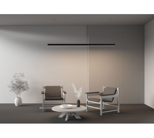 Линейный подвесной светильник Maytoni Technical 4000K 35x35 (Черный, 2 м) LL312016