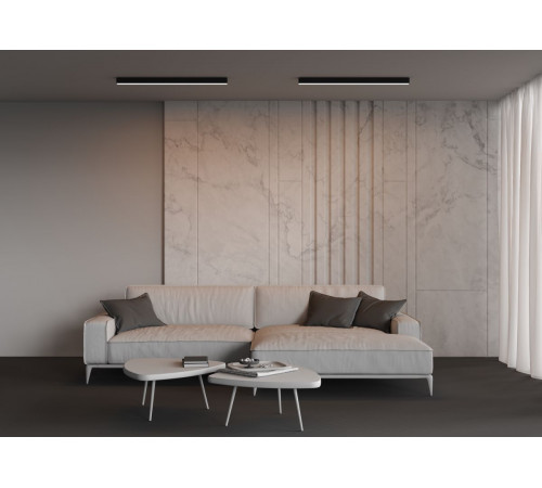 Линейный накладной светильник Maytoni Technical 3000K 50x50 (Черный, 1 м) LL311027