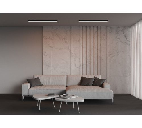 Линейный накладной светильник Maytoni Technical 3000K 35x35 (Черный, 1 м) LL311011