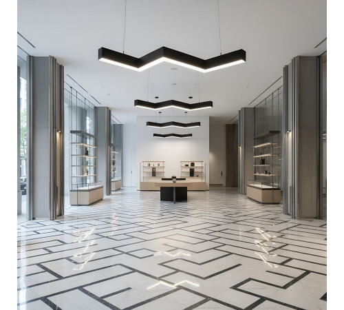 Линейный подвесной светильник Uniel UL-00013519 ULO-K19A 28W/4000K/Z30-120 IP40 BLACK