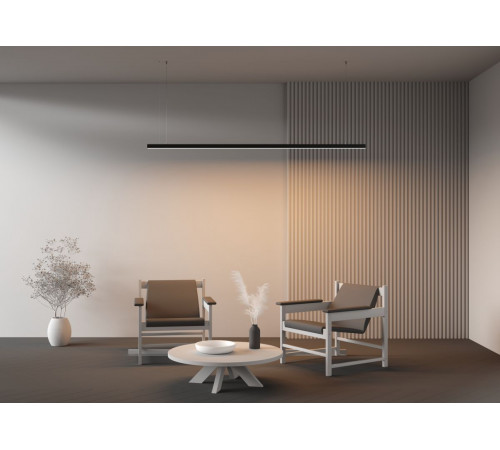 Линейный подвесной светильник Maytoni Technical 3000K 35x35 (Черный, 2 м) LL312015