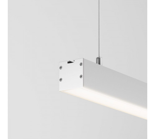 Линейный подвесной светильник Maytoni Technical 3000K 35x35 (Серебро, 1 м) LL312003