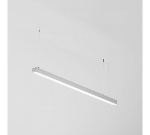 Линейный подвесной светильник Maytoni Technical 4000K 35x35 (Серебро, 1 м) LL312004