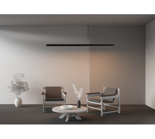 Линейный подвесной светильник Maytoni Technical 3000K 35x67 (Черный, 2 м) LL312047