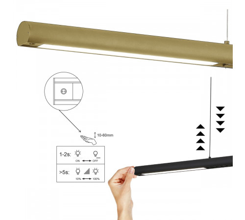 Линейный подвесной светильник Mantra Lineal 9034