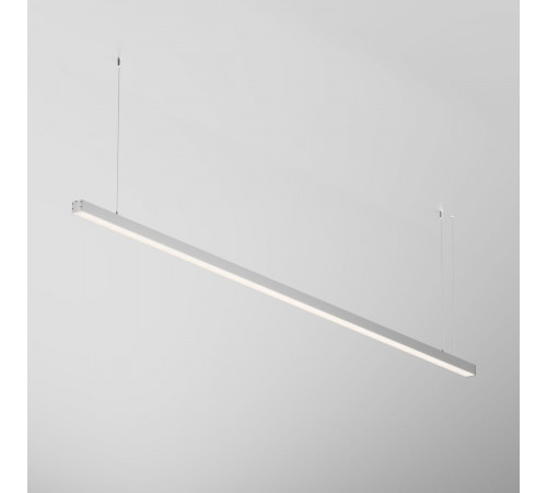 Линейный подвесной светильник Maytoni Technical 3000K 35x35 (Серебро, 2 м) LL312007