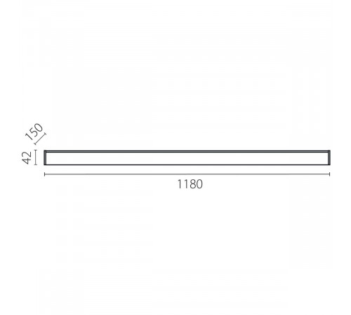 Линейный светильник Lightstar Trito Base 457467