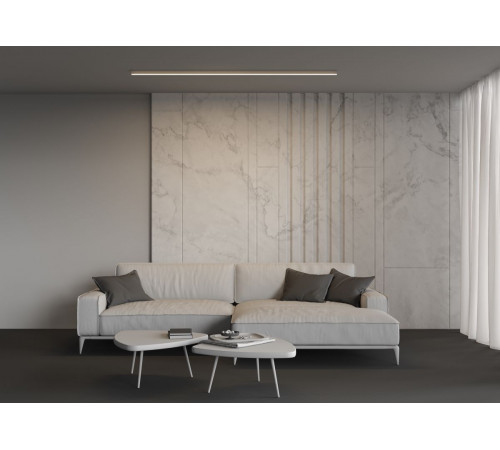 Линейный накладной светильник Maytoni Technical 3000K 35x35 (Серебро, 2 м) LL311007