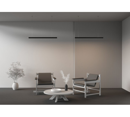 Линейный подвесной светильник Maytoni Technical 4000K 35x35 (Черный, 1 м) LL312012