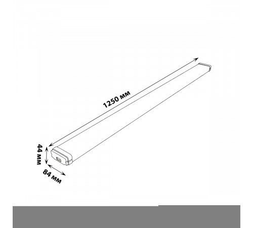 Линейный подвесной светильник Uniel ULO-K21A 40W/4000K/L125/K IP65 WHITE UL-00013700