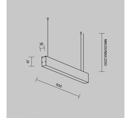 Линейный светильник Maytoni Technical LL312042