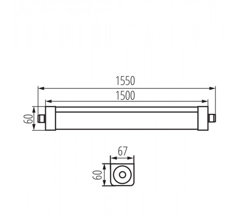 Линейный пылезащищенный светильник Kanlux TP Strong 33169 Линейный пылезащищенный светильник Kanlux TP Strong 33169