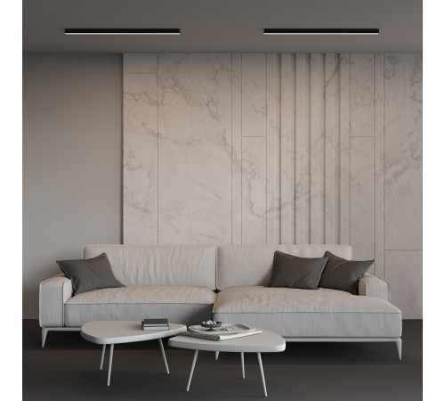 Линейный накладной светильник Maytoni Technical 4000K 35x35 (Черный, 1 м) LL311012