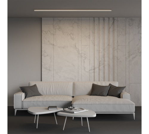 Линейный накладной светильник Maytoni Technical 3000K 35x35 (Серебро, 2 м) LL311007