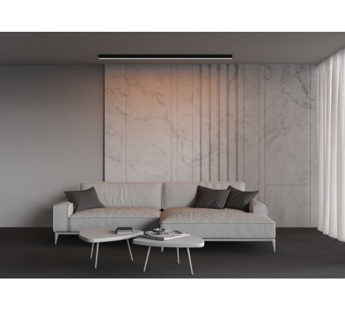 Линейный накладной светильник Maytoni Technical 3000K 35x35 (Черный, 2 м) LL311015