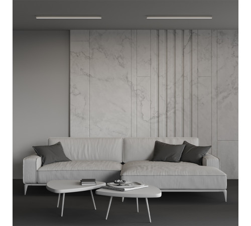 Линейный накладной светильник Maytoni Technical 4000K 35x35 (Серебро, 1 м) LL311004