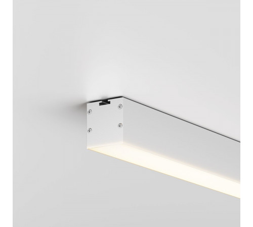 Линейный накладной светильник Maytoni Technical 3000K 35x35 (Серебро, 1 м) LL311003