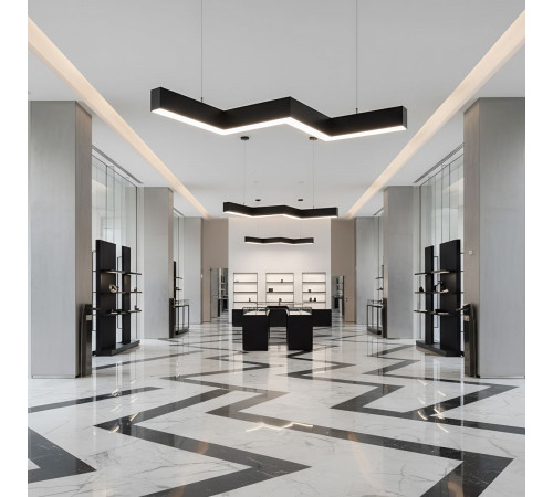 Линейный подвесной светильник Uniel UL-00013519 ULO-K19A 28W/4000K/Z30-120 IP40 BLACK