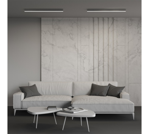 Линейный накладной светильник Maytoni Technical 4000K 50x50 (Серебро, 1 м) LL311020