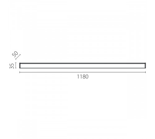 Линейный светильник Lightstar Trito Base 457267