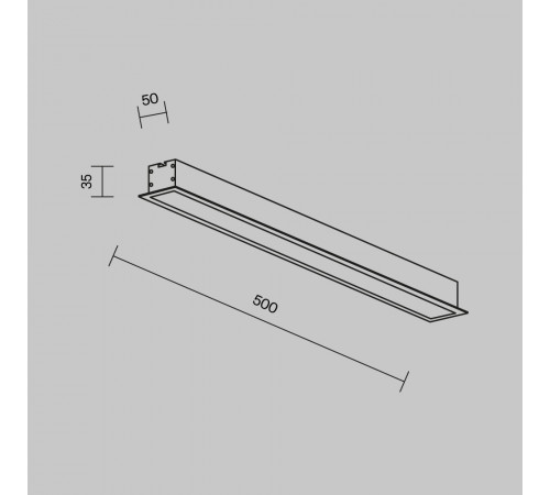Линейный встраиваемый светильник Maytoni Technical LL313002