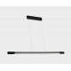 Линейный подвесной светильник Italline IT013-6020 black/silver 3000K