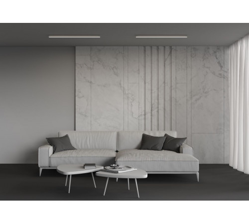 Линейный накладной светильник Maytoni Technical 4000K 35x35 (Серебро, 1 м) LL311004