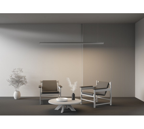 Линейный подвесной светильник Maytoni Technical 4000K 50x50 (Серебро, 2 м) LL312024