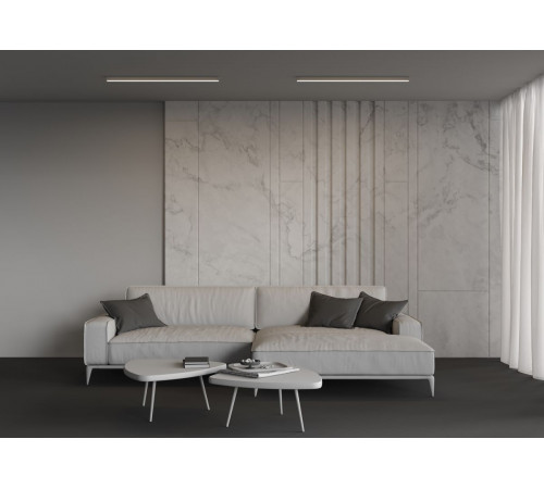 Линейный накладной светильник Maytoni Technical 3000K 35x35 (Серебро, 1 м) LL311003