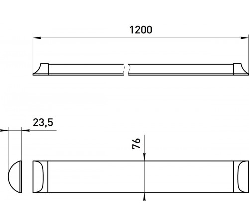 Линейный светильник ЭРА SPO-5-40-4K-P (F) 36Вт 4000К 1200 Б0070920