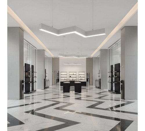 Линейный подвесной светильник Uniel UL-00013518 ULO-K19A 30W/4000K/Z30-120 IP40 WHITE